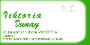 viktoria dunay business card